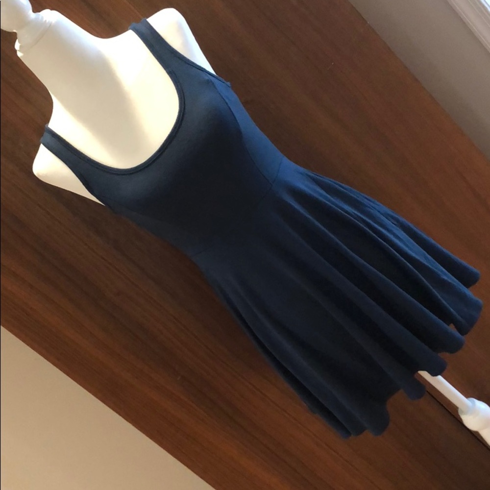 Rich indigo tank dress